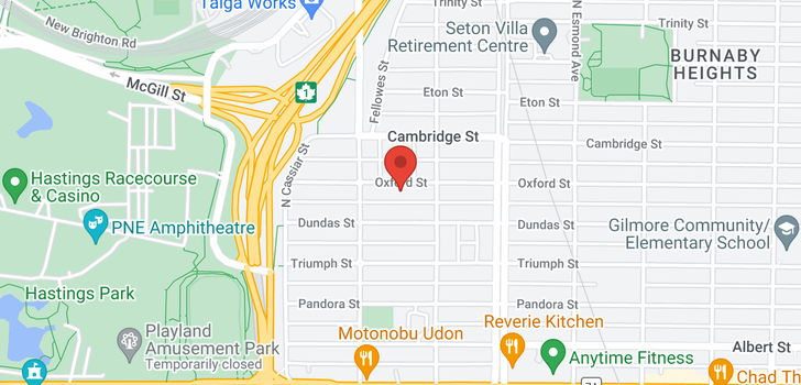 map of 3540 OXFORD STREET